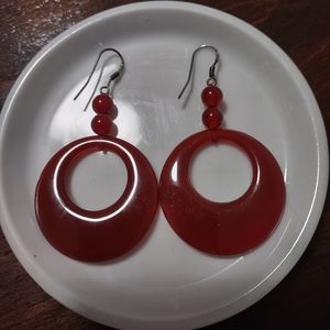 Burnt orange earrings